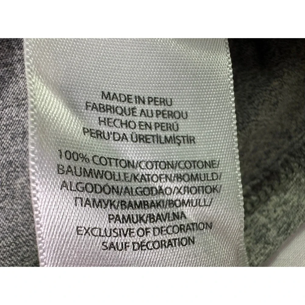 Polo Ralph Lauren Hoodie Shirt Large‎ Gray Long Sleeve Jersey Cotton Pullover L